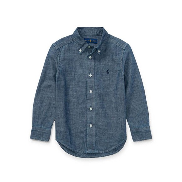 Ralph Lauren Other - Ralph Lauren Childrenswear Chambray Long-Sleeve Shirt Boys Size 7
